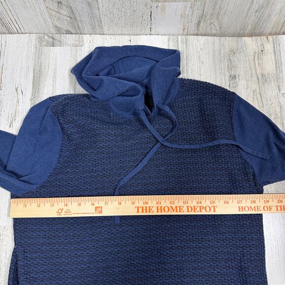 Smartwool Hoodie M | Navy Thermal Knit | Merino Wool Blend | MSRP $140 - Picture 6 of 7